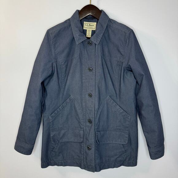 L.L.Bean Women's L Foreside Field Barn Coat Cotton-Lined Jacket Workwear Chore - Picture 1 of 12